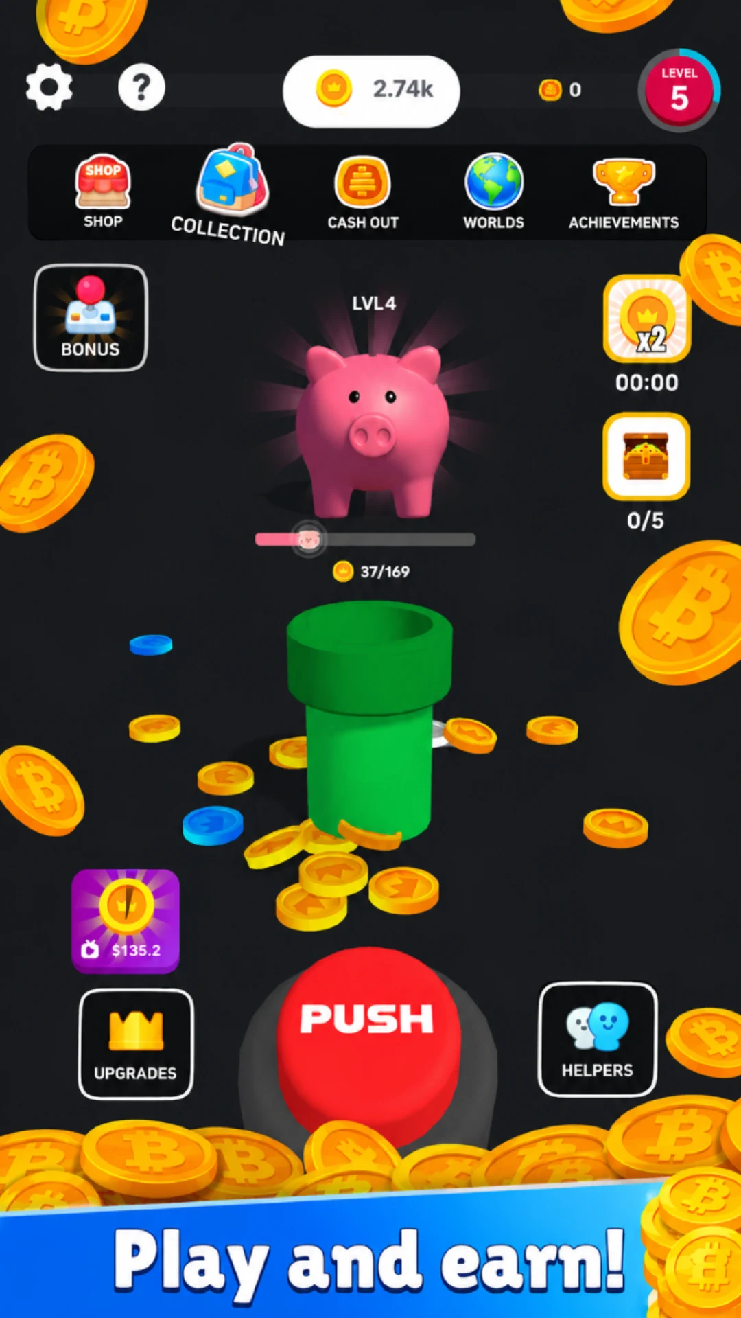 Coin Button Bonanza screenshot